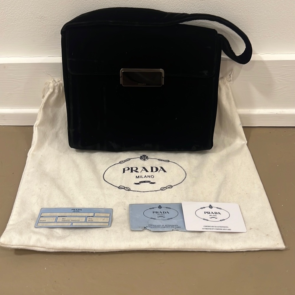 Vintage Velvet Prada Satchel